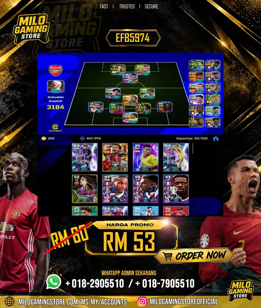 eFootball | EFB5974 | 24+ Pemain
