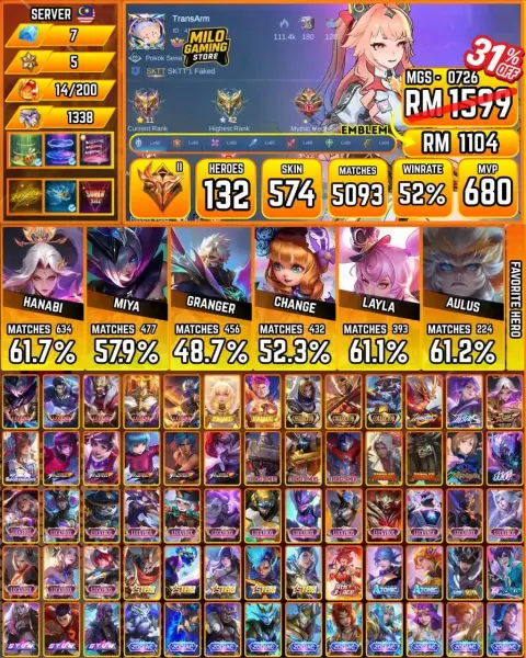 Mobile Legends | MGS-0726 | 574 Skin