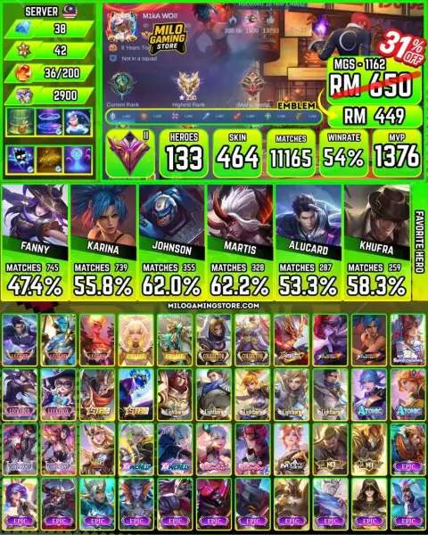 Mobile Legends | MGS-1162 | 464 Skin