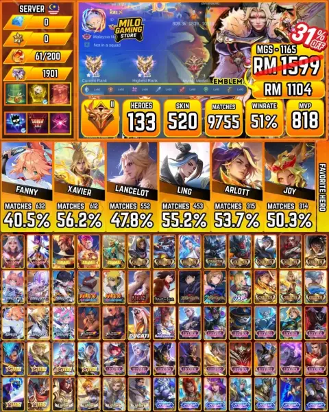 Mobile Legends | MGS-1165 | 520 Skin