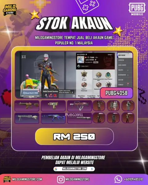 PUBG Mobile | PUBG4058 | 6 Gun Skin + 6 Outfit