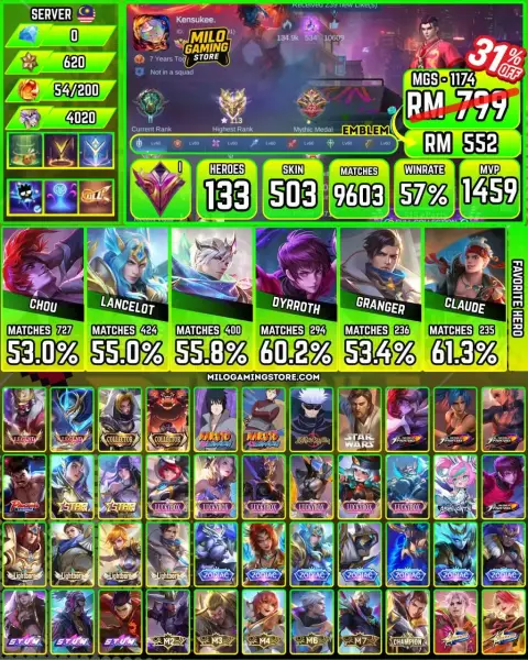 Mobile Legends | MGS-1174 | 503 Skin