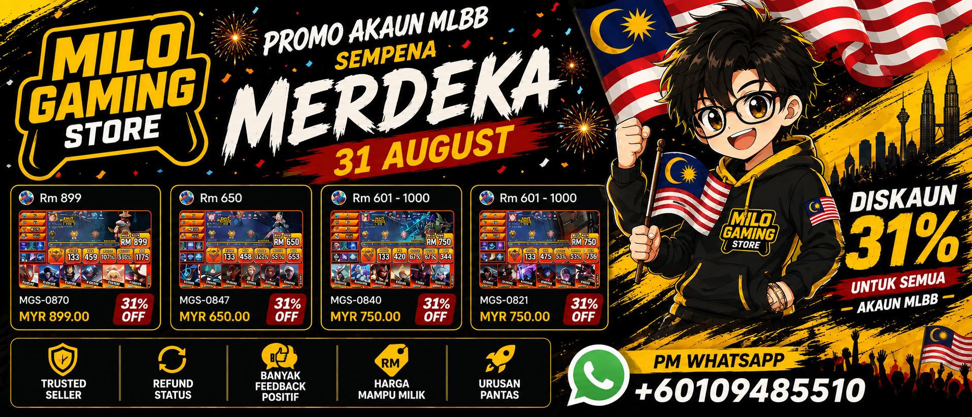 PROMO ACC MLBB 31%